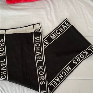Michael Kors Black and Silver Scarf